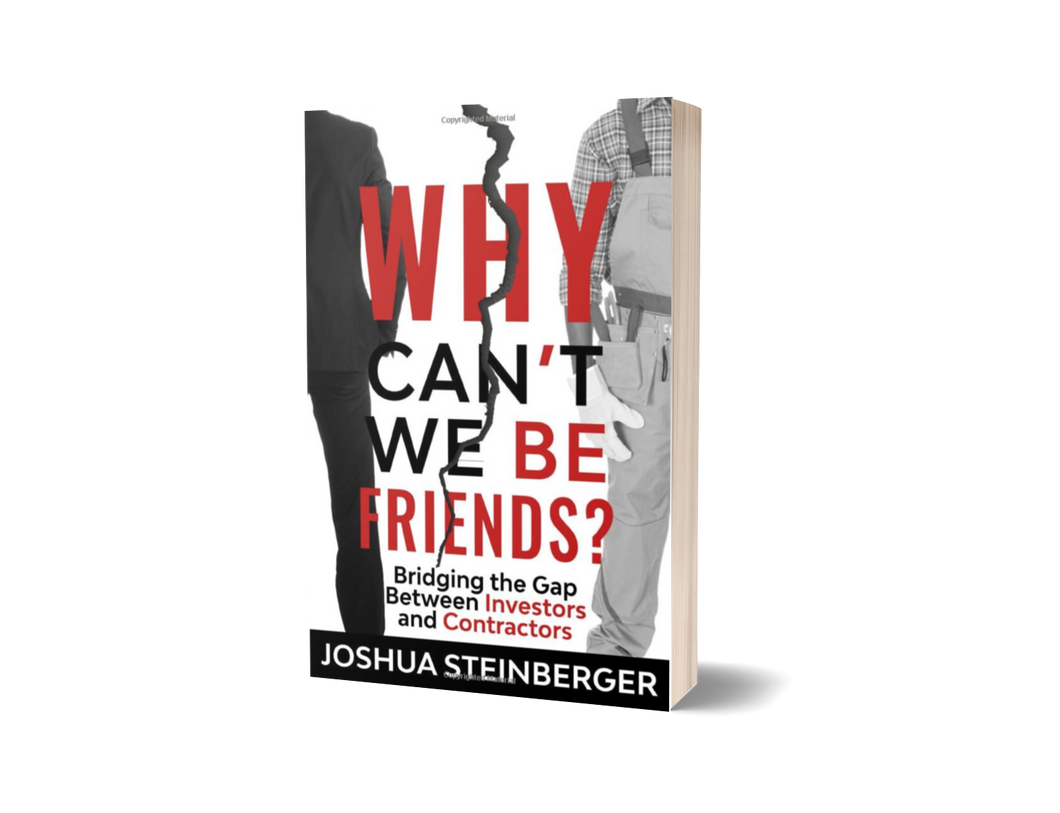 Why Can't We Be Friends?: Bridging the Gap Between Investors and Contractors