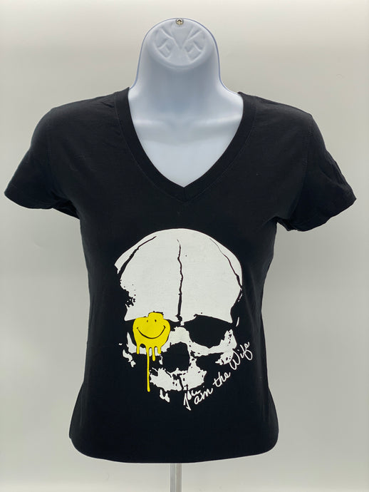 Skull - I am The Wife - Women's V-Neck Tshirt