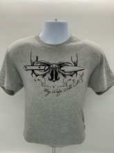 Load image into Gallery viewer, Knife Eyes - My Wife Will Cut You - Men&#39;s Tshirt
